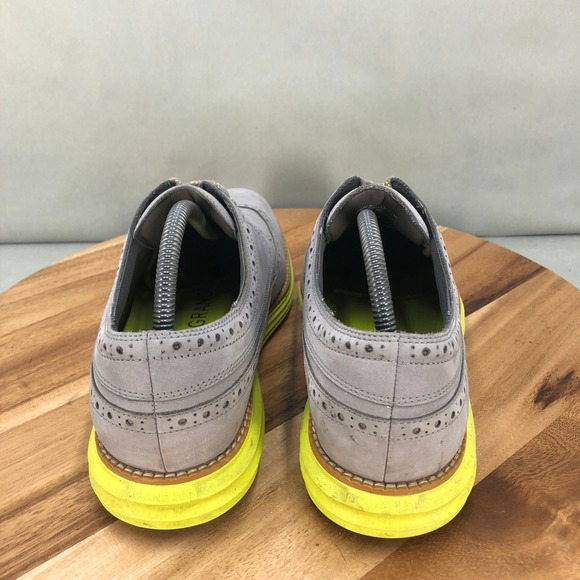 Cole Haan Zerogrand OG Wingtip Oxford Spikeless Golf Shoes Gray Yellow Men 9.5 M main image 8